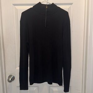 👙Perry Ellis Men’s Medium Black Quarter Zip Sweater